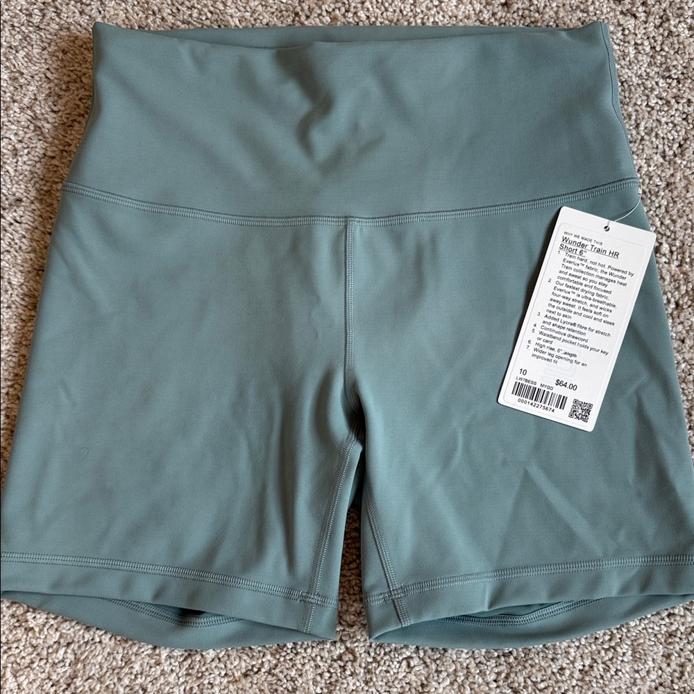lululemon athletica Teal Bike Shorts